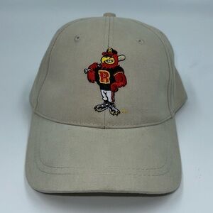 Vintage MiLB Rochester Red Wings Tan Standing Logo Athletic Baseball Velcro Hat